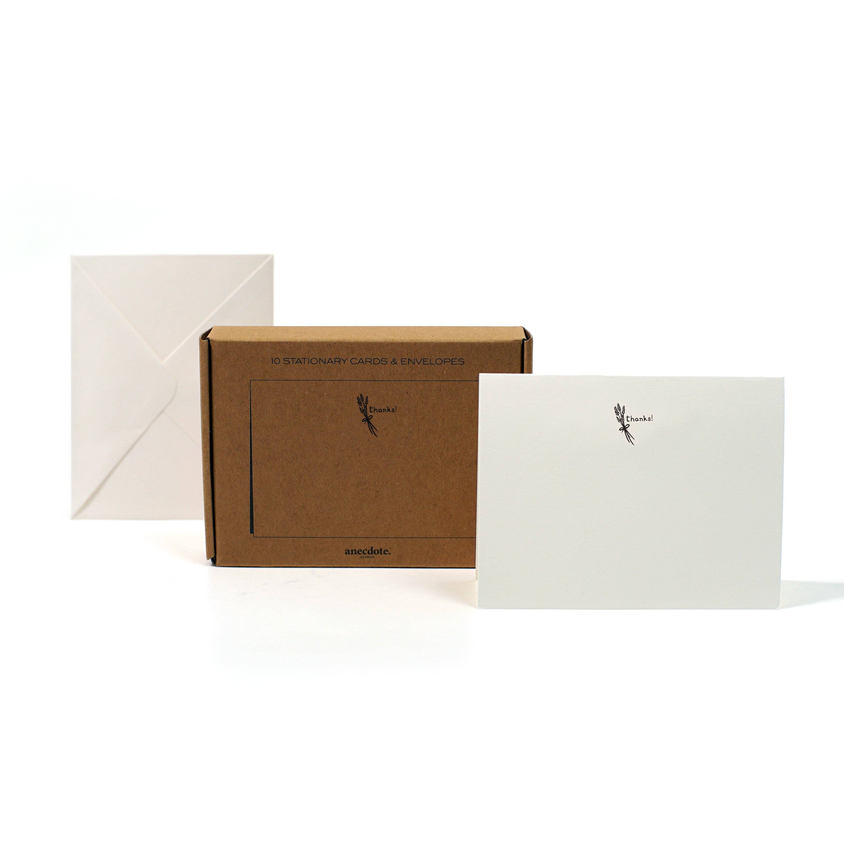 Blank Stationery Cards & Envelopes, Set of 10