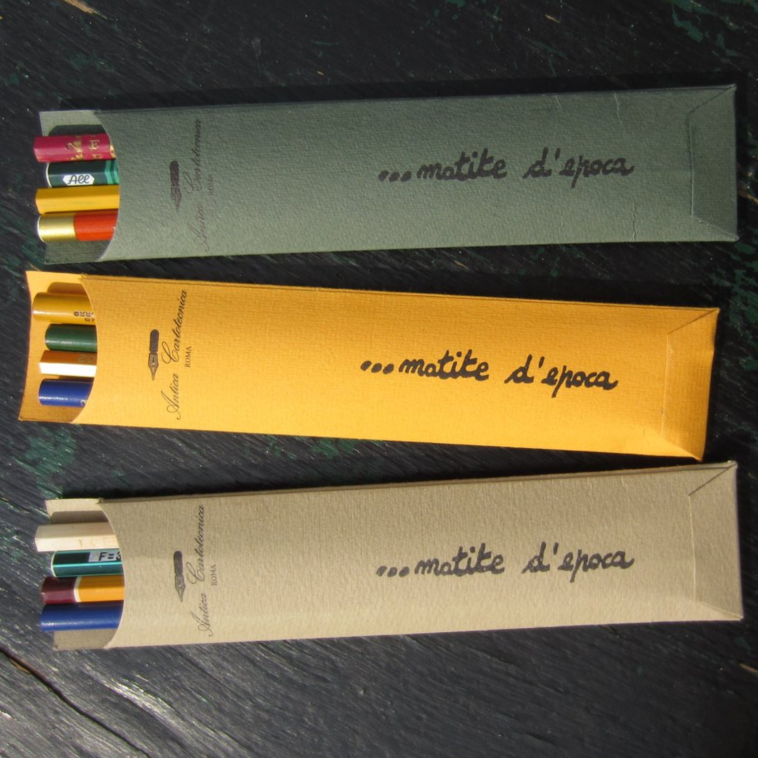 Vintage Pencils, Set of 4