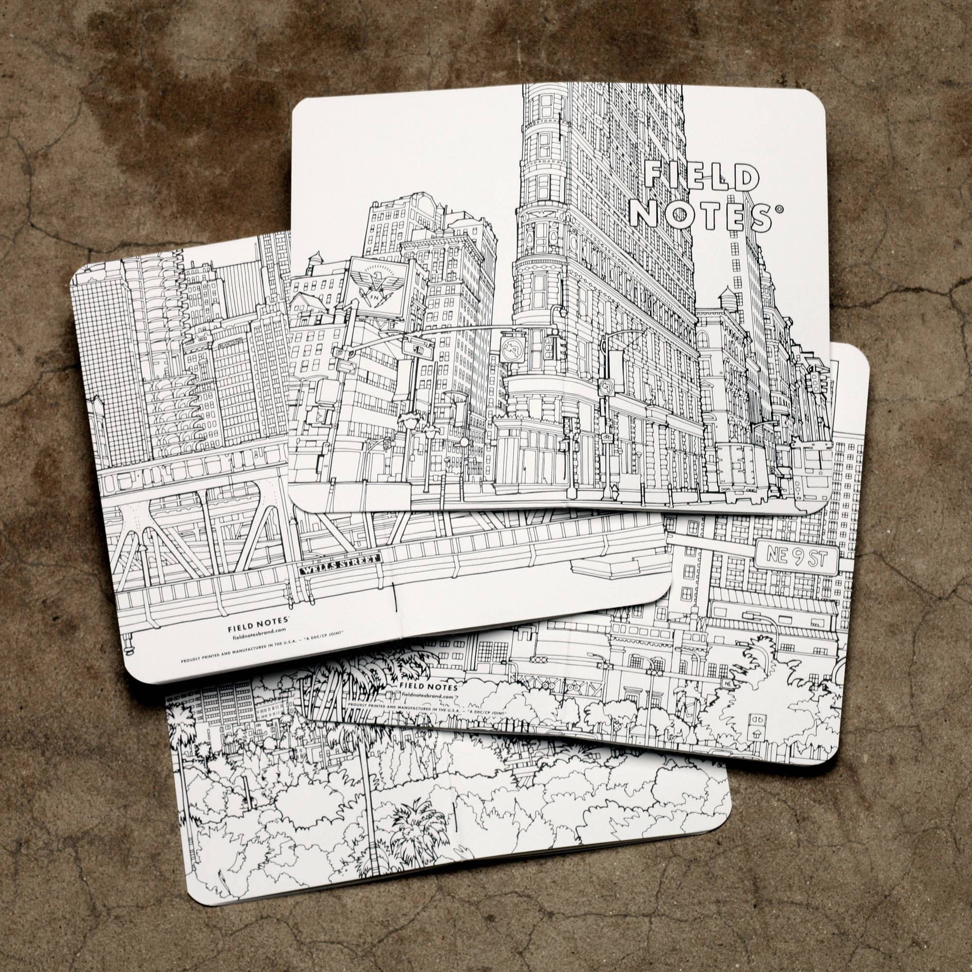 Streetscapes Sketchbooks 2-Pack, New York & Miami