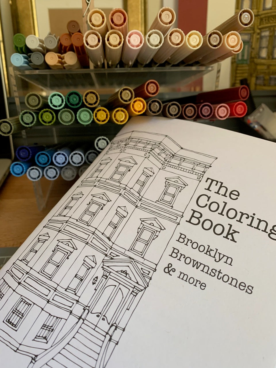 Brooklyn Brownstone Coloring Book
