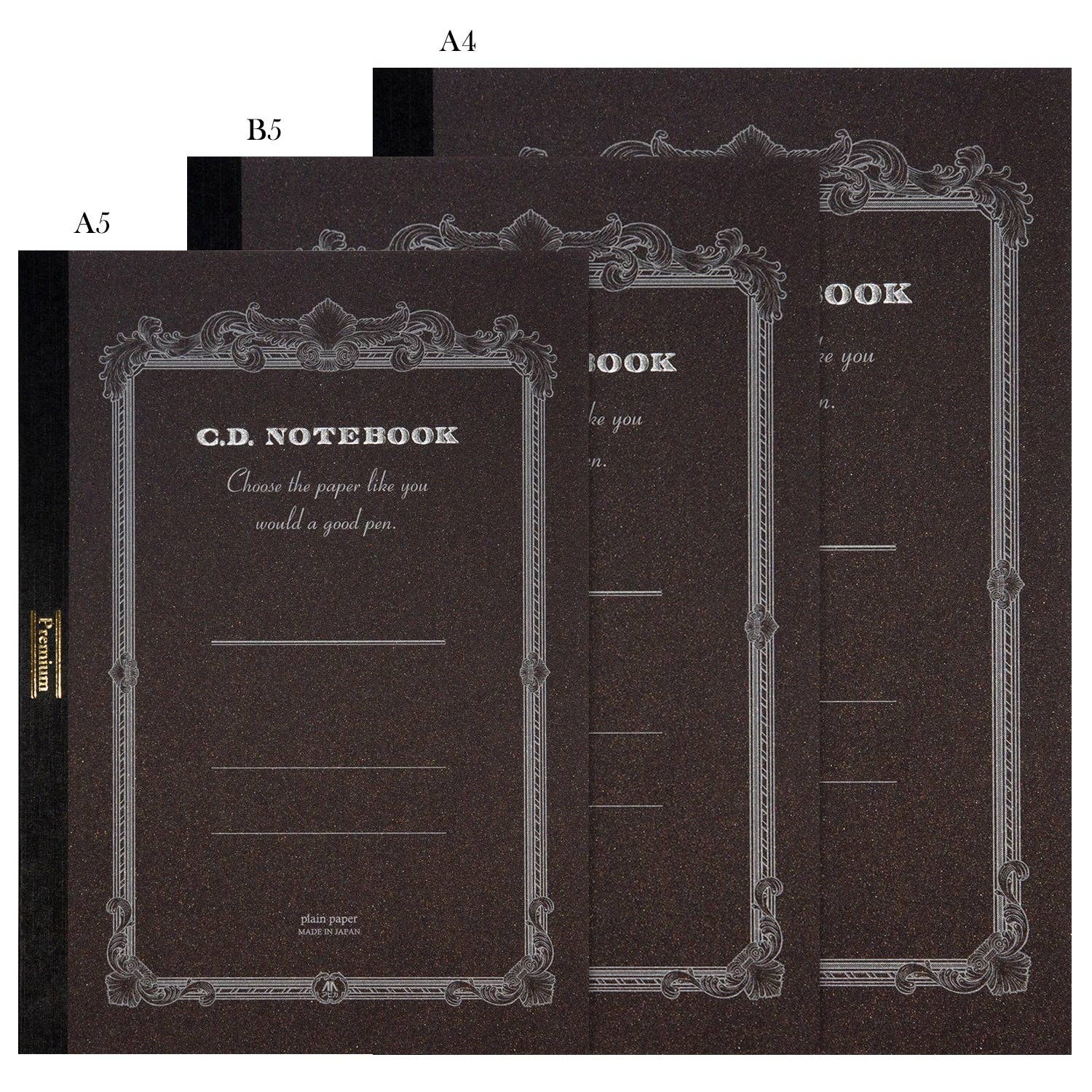 Nippon_Notebook_Co._Premium_C.D._Notebook_Various_Sizes_Charcoal_Plain.jpg
