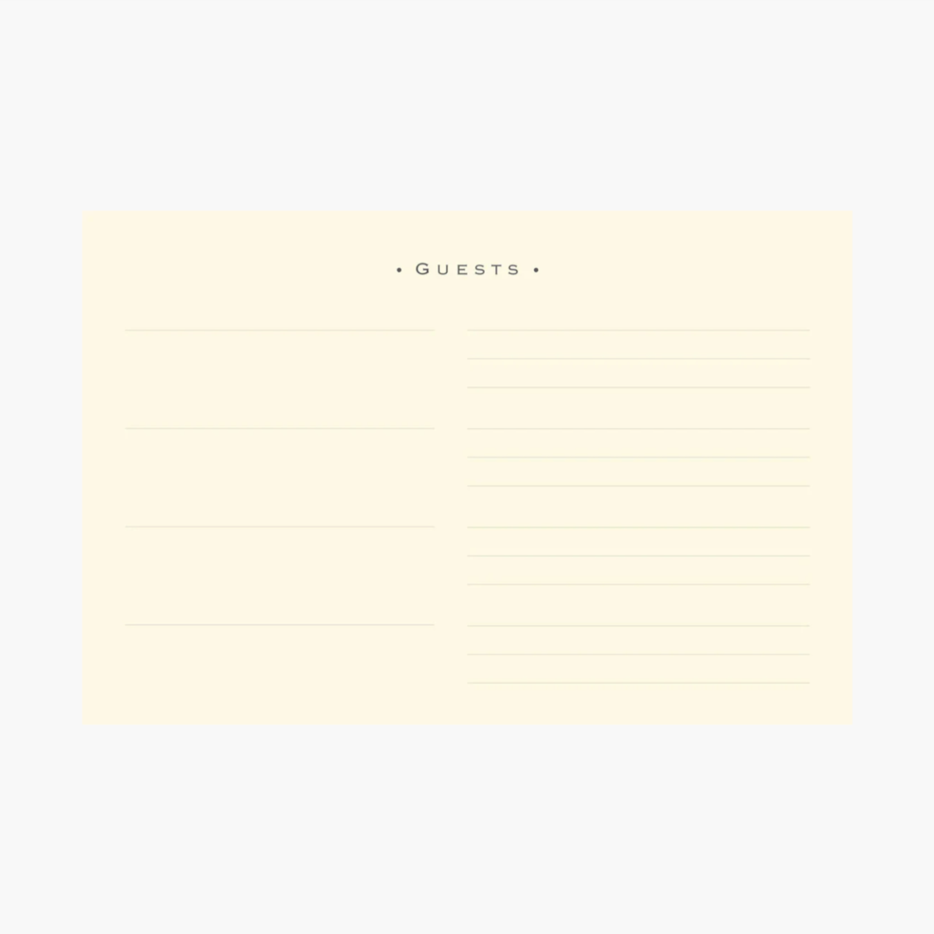 Classic Black Guest Book