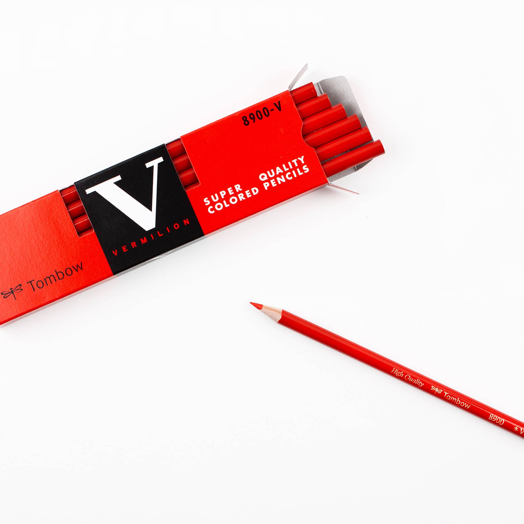 8900-V Red Colored Pencils, Set of 12