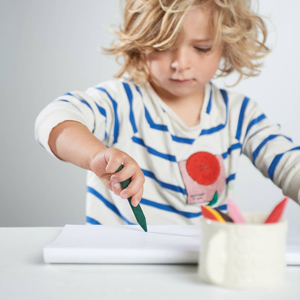 Triangle-Shaped Beeswax Crayons